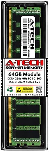 החלפת זיכרון RAM של A-Tech 64GB למיקרון MTA72ASS8G72LZ-2G6B2 | DDR4 2666MHz PC4-21300 4DRX4 1.2V ECC LRDIMM עומס